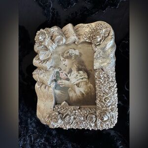90s Vintage Resin Molded Photo Frame